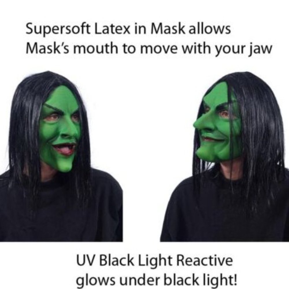 Zagone Green Witch Mask